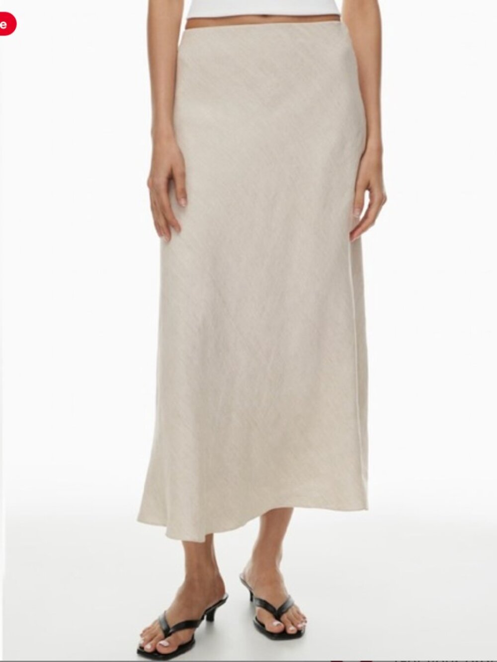 Aritzia Babaton Slip Midi Skirt - Birch Bouleau